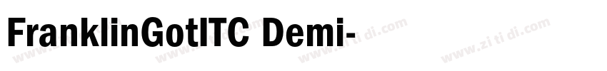 FranklinGotITC Demi字体转换
